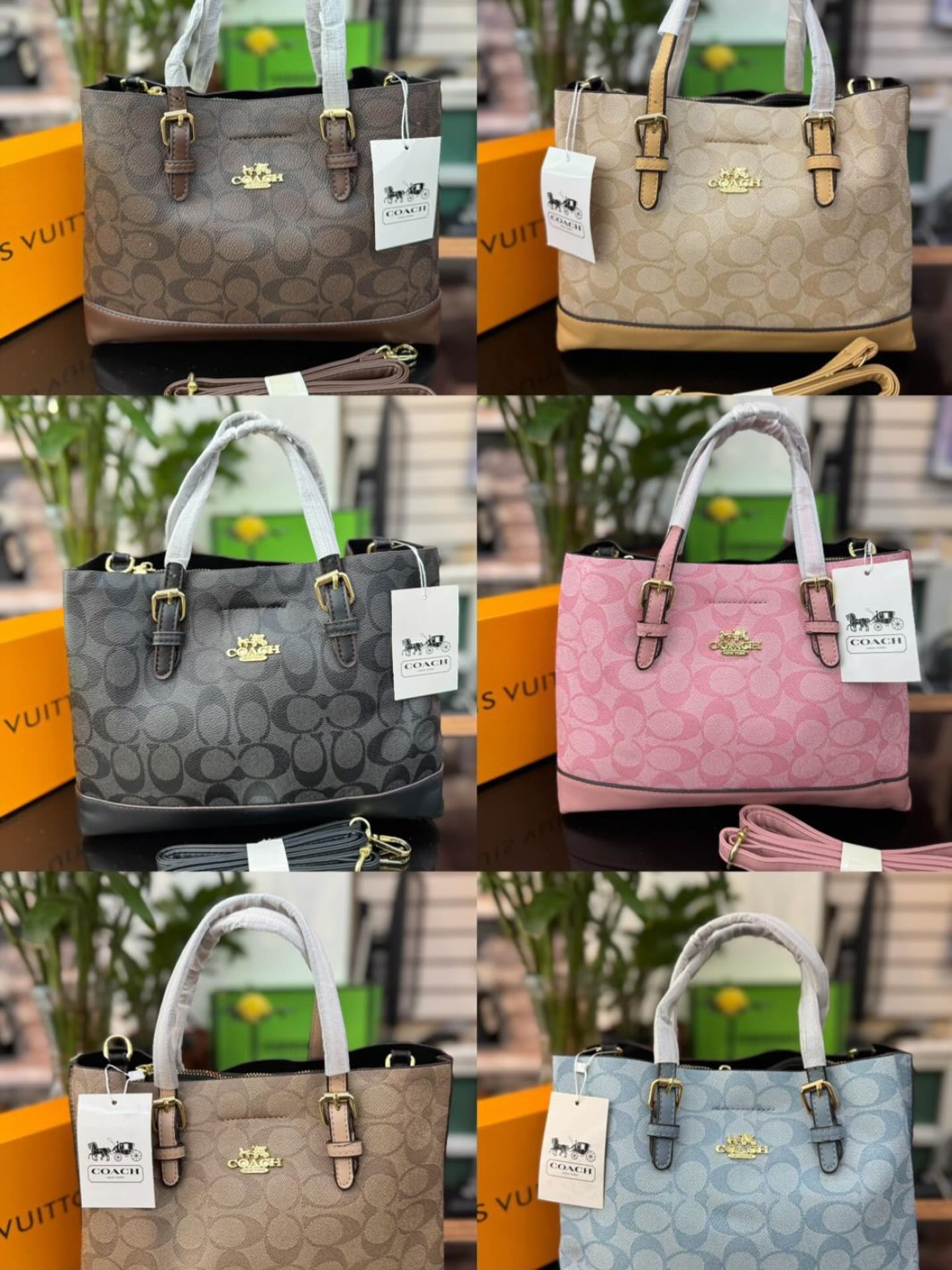 Cartera Baúl Gold Monogram