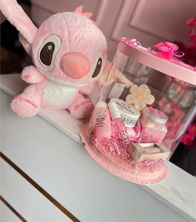 Gift Box Ángel & Stitch Rosa