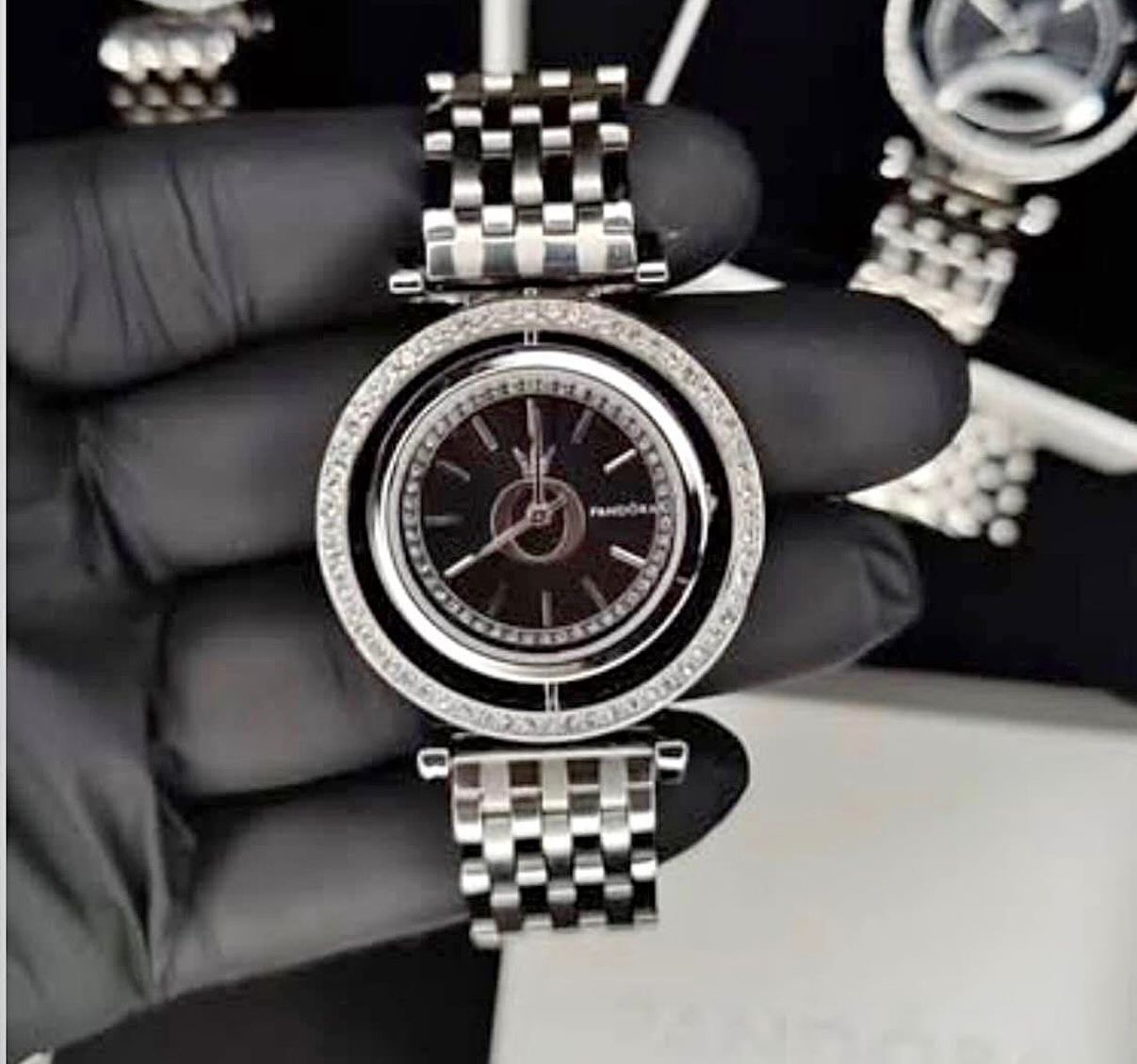 Reloj Dama Diamond Bezel Acero